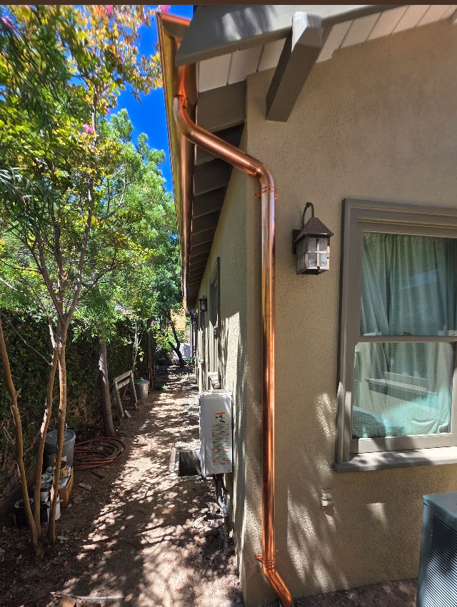 Copper Gutters In California