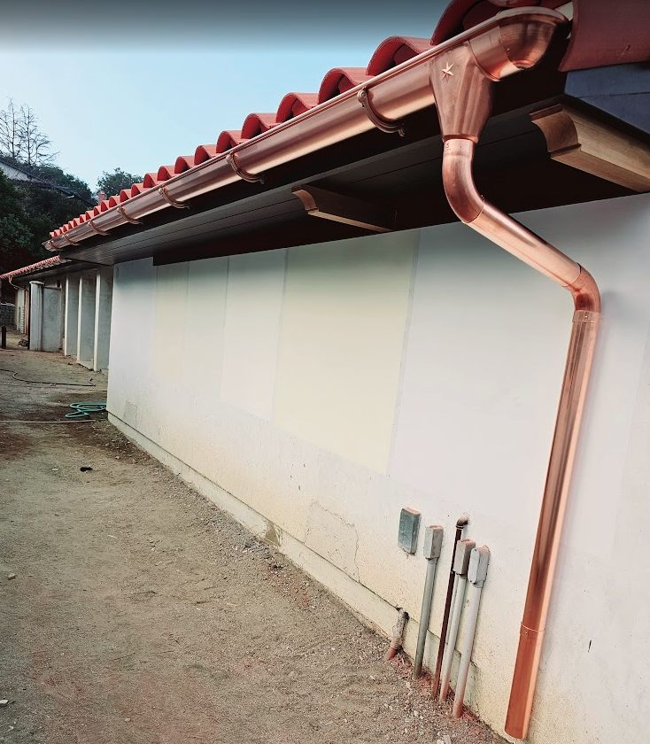 Glendora, California Copper Gutters
